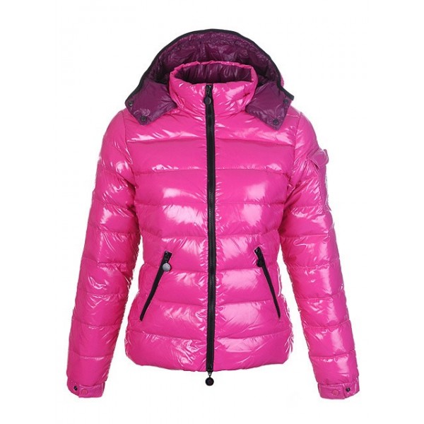 Moncler Rosa Corto Mock Collar e Cap. Moda caldo Cappotti uscita